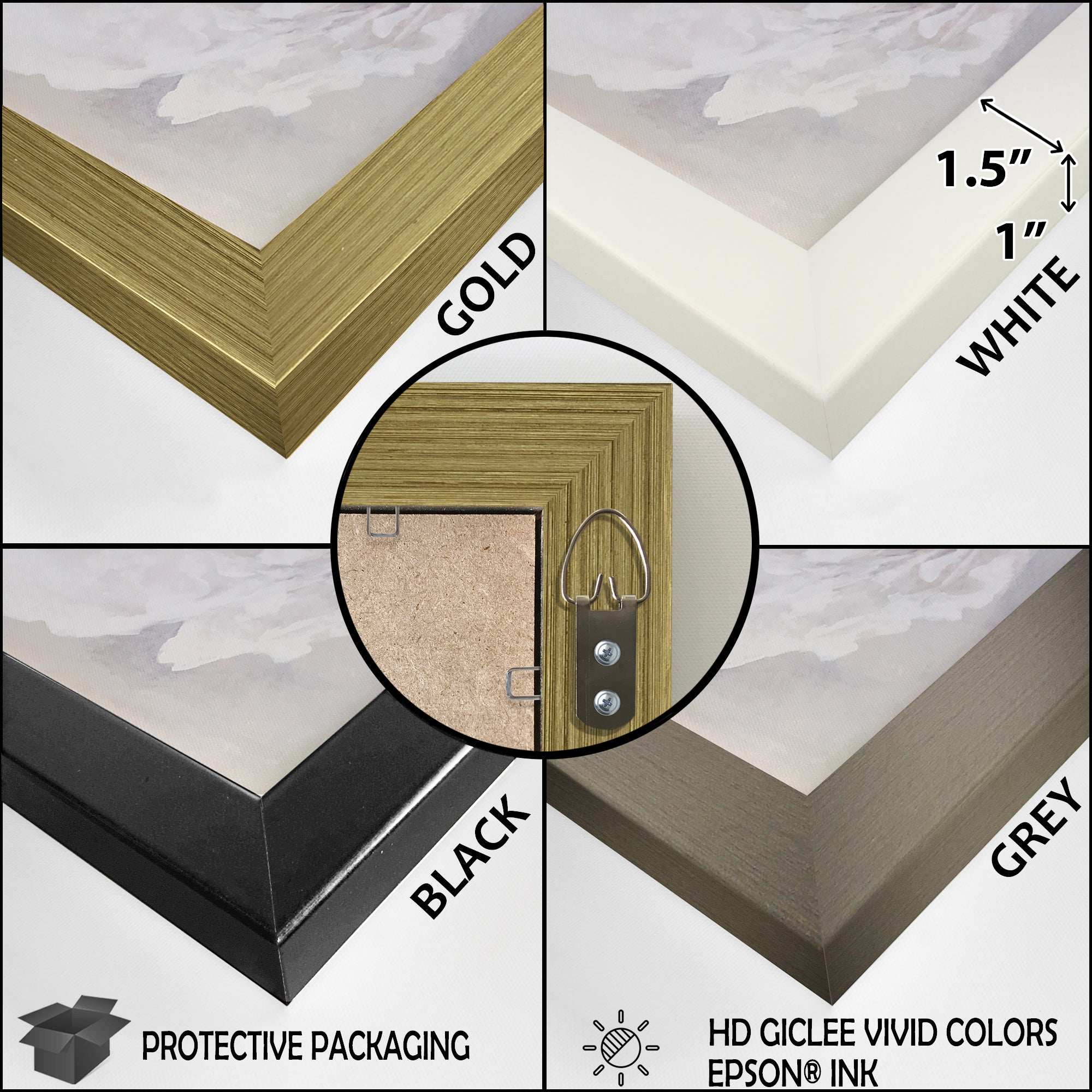 Wonderful village winter at Christmas I - Landscapes Canvas Wall Art