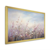 Purple Wildflowers Whispering Breeze II - Floral Canvas Wall Art