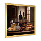 Cheese and Wine I - Food & Beverage Canvas Wall Art