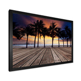 Old Wood Terrace on Sea Beach