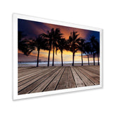 Old Wood Terrace on Sea Beach