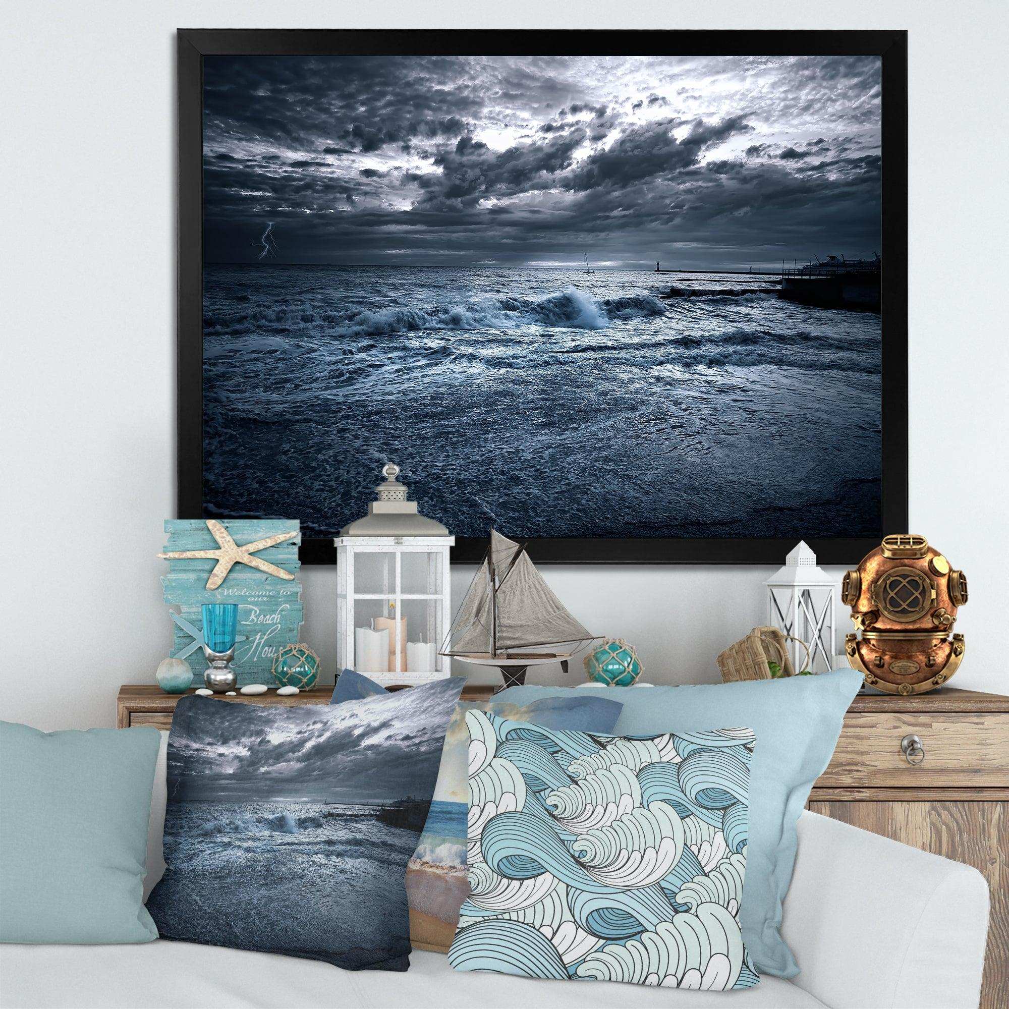 Sochi Sea Storm in Blue