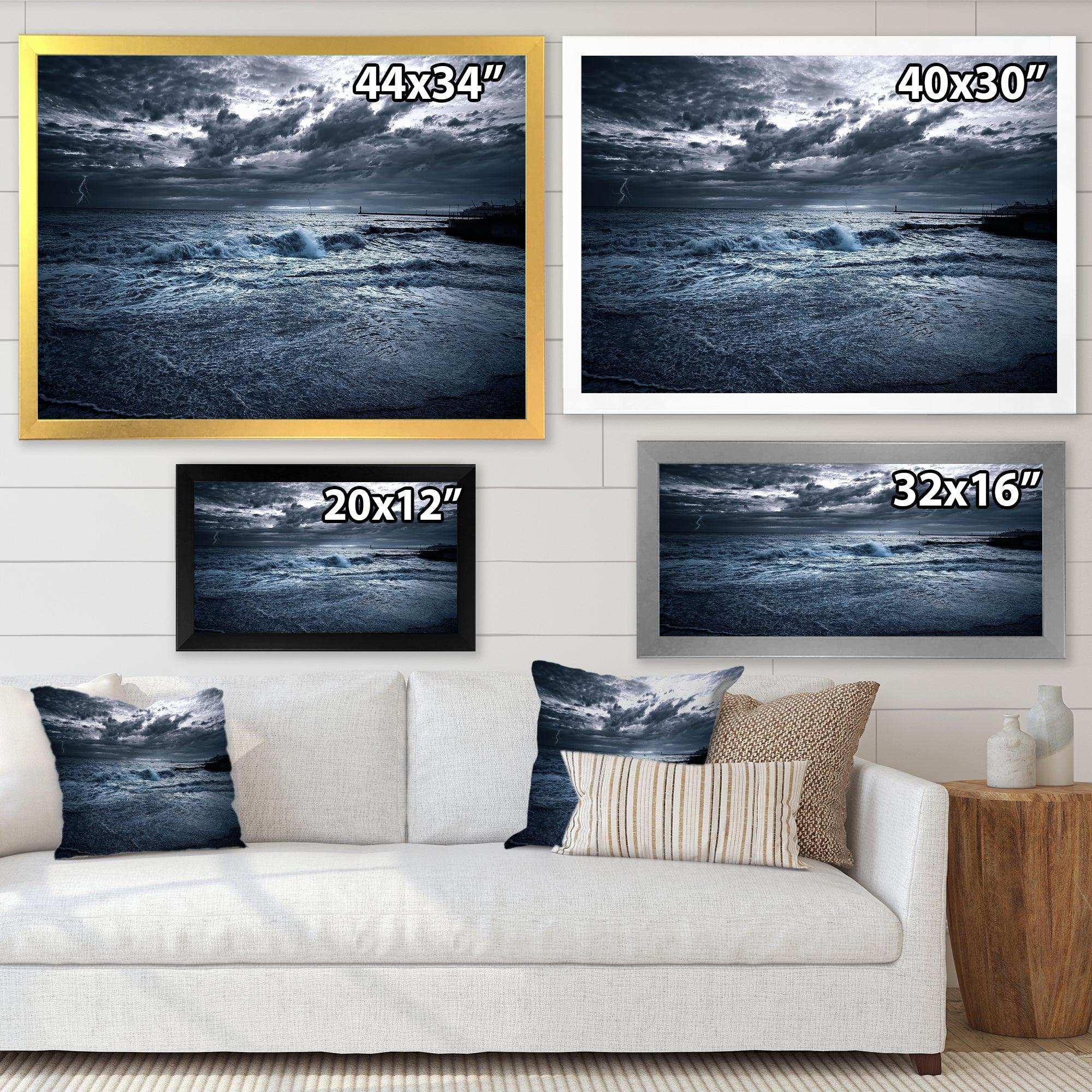 Sochi Sea Storm in Blue