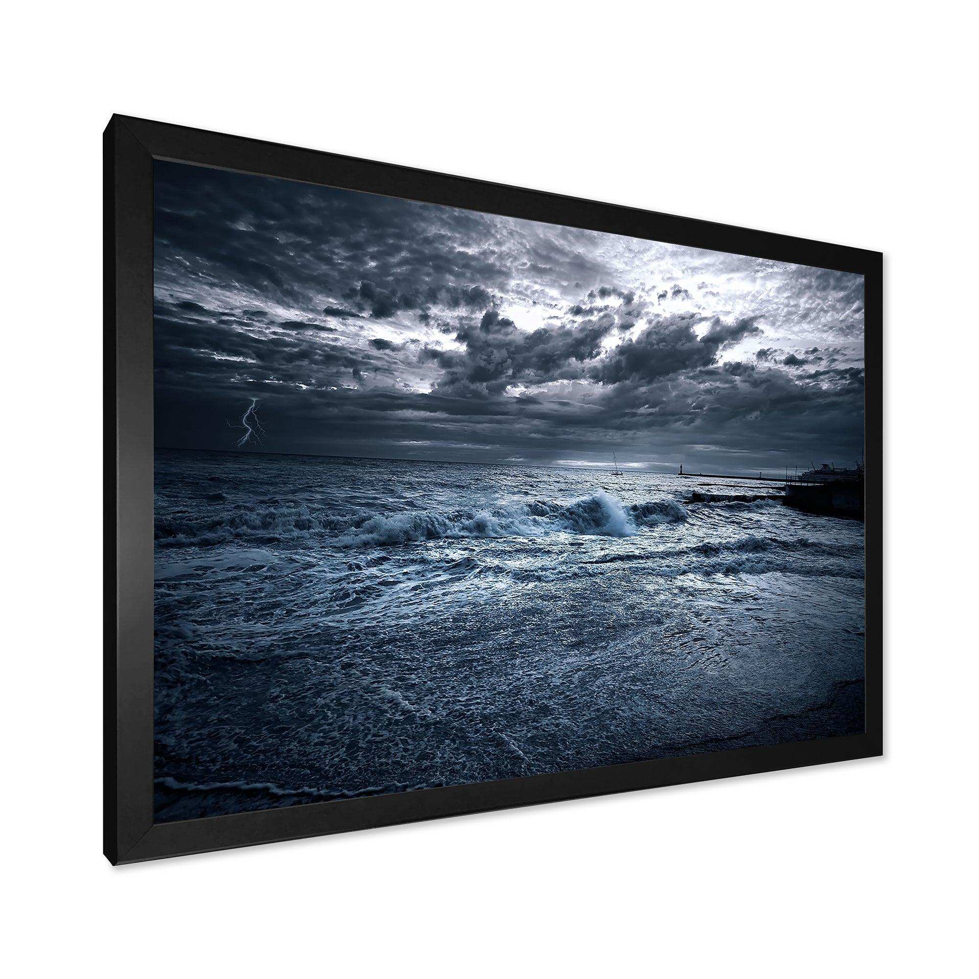 Sochi Sea Storm in Blue