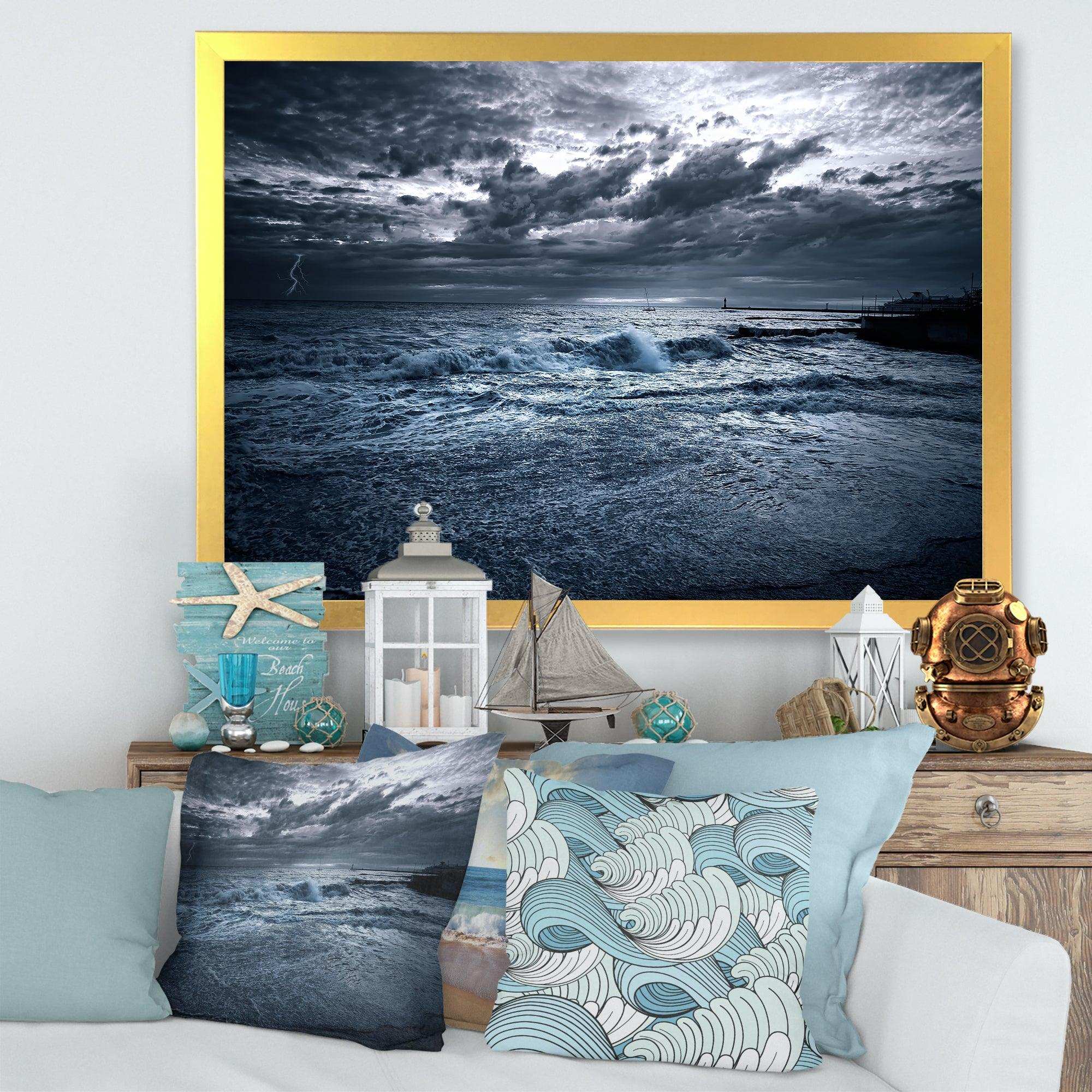 Sochi Sea Storm in Blue