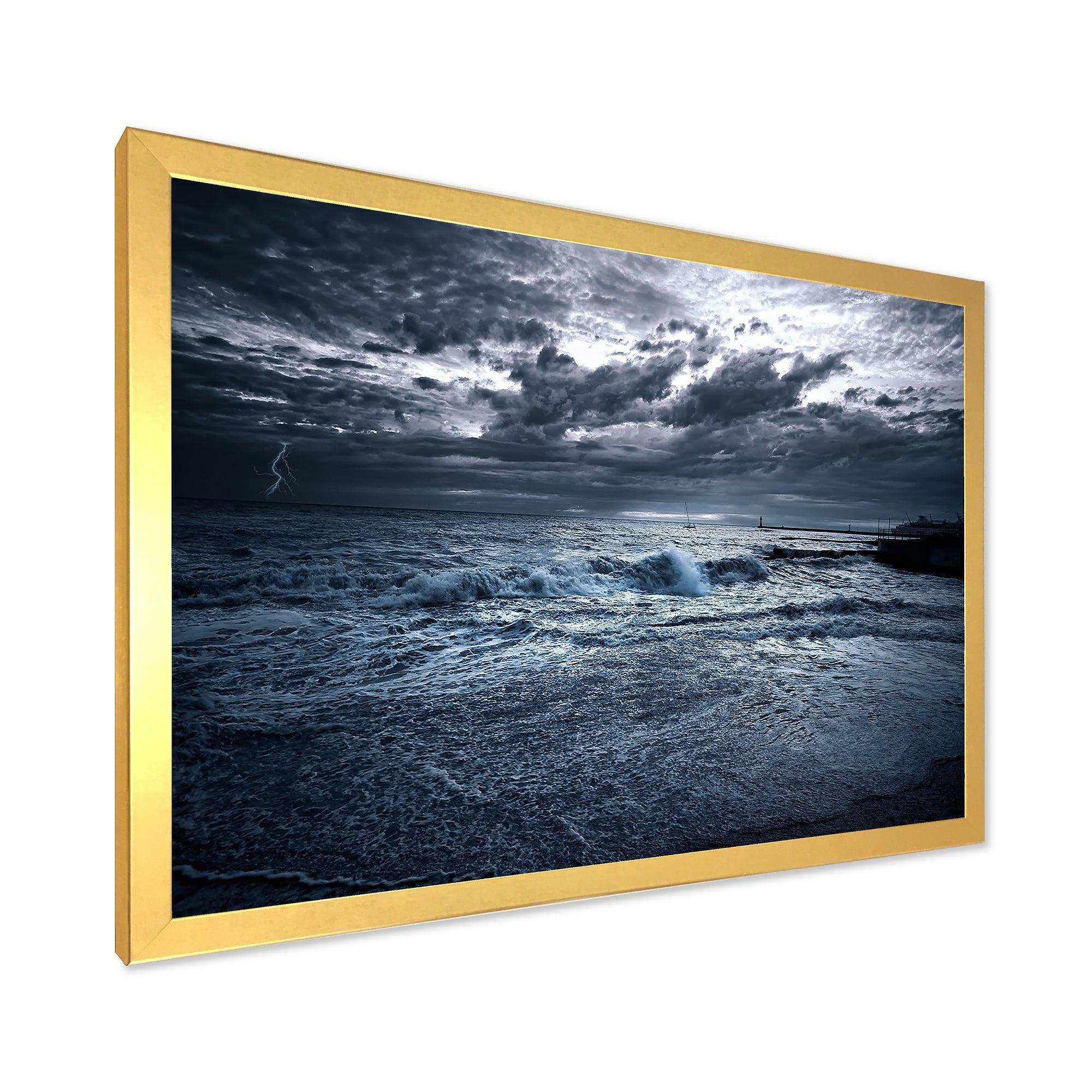 Sochi Sea Storm in Blue