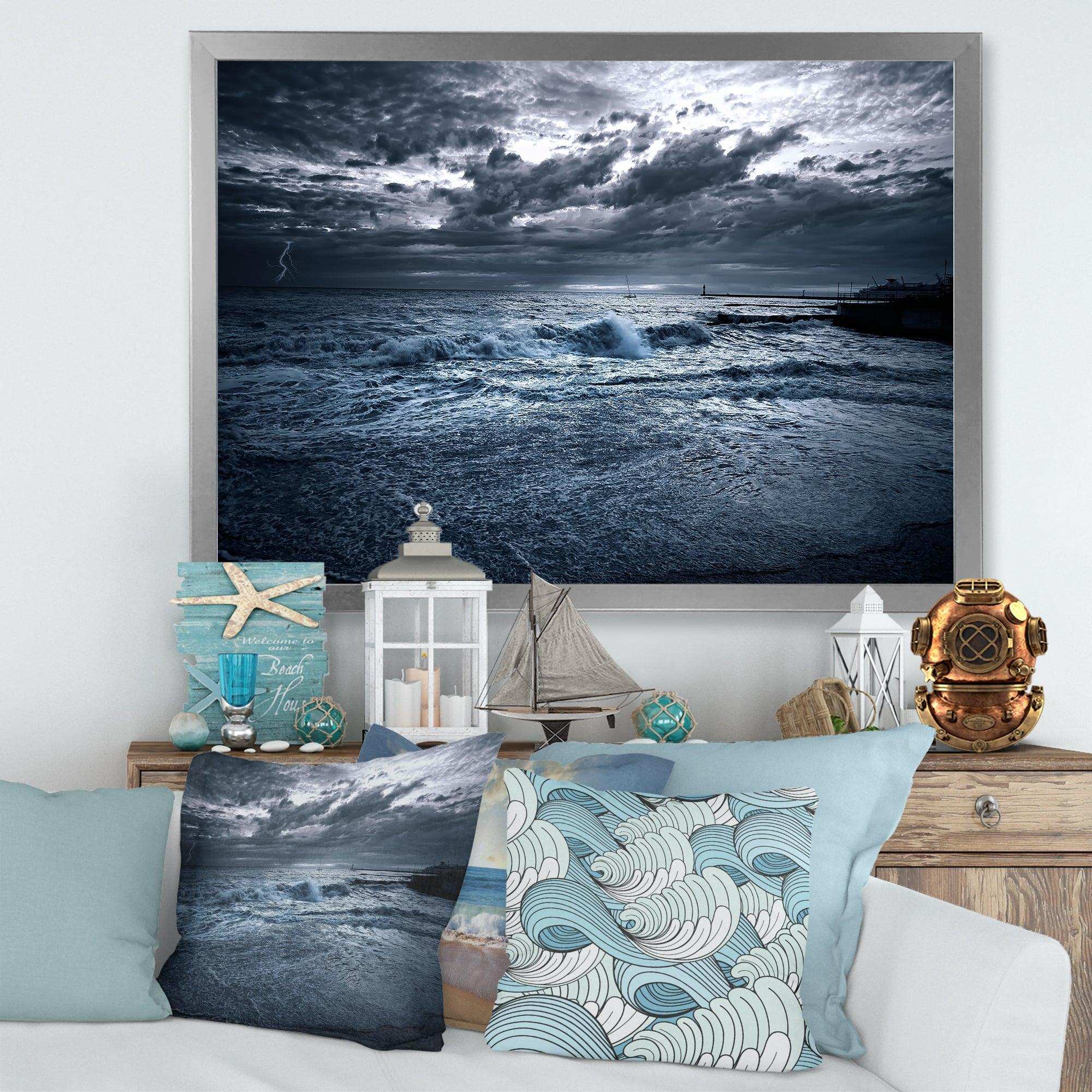 Sochi Sea Storm in Blue