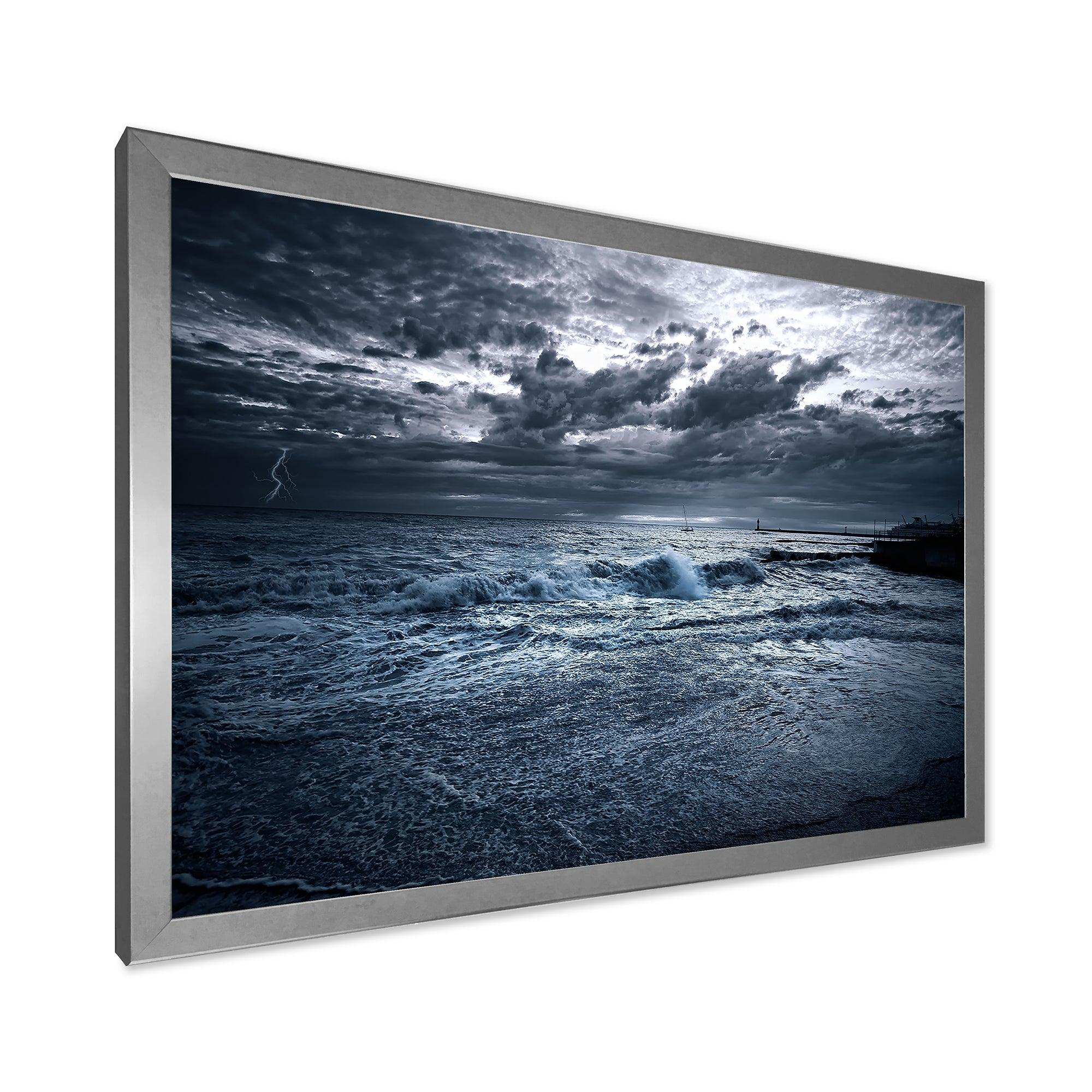 Sochi Sea Storm in Blue