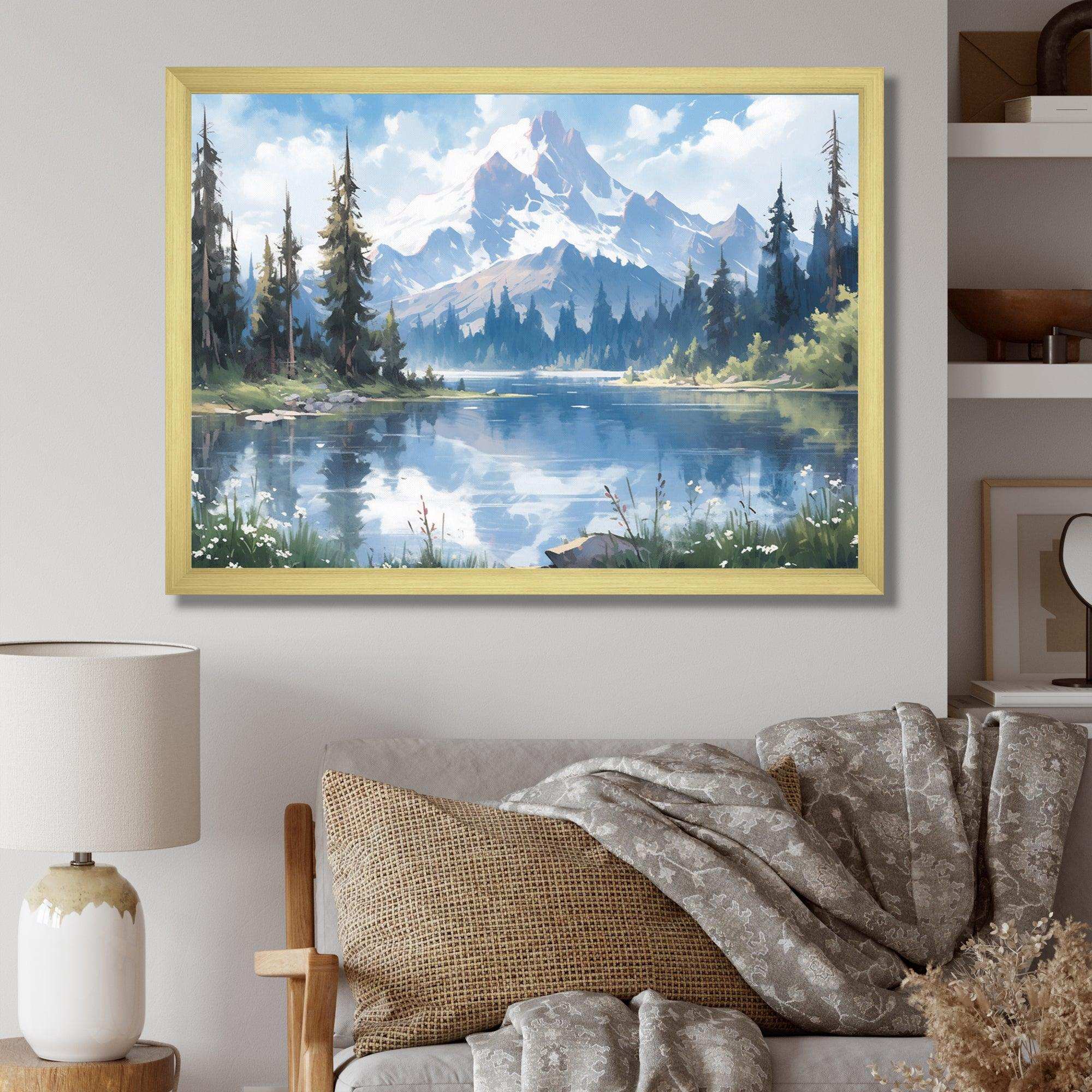 Mountain View Bliss III - Landscapes Canvas Wall Art
