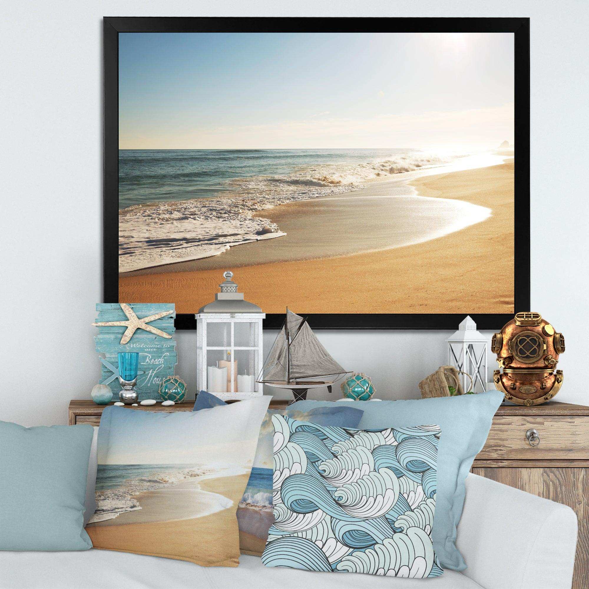 Wide Seashore with Crystal Waters