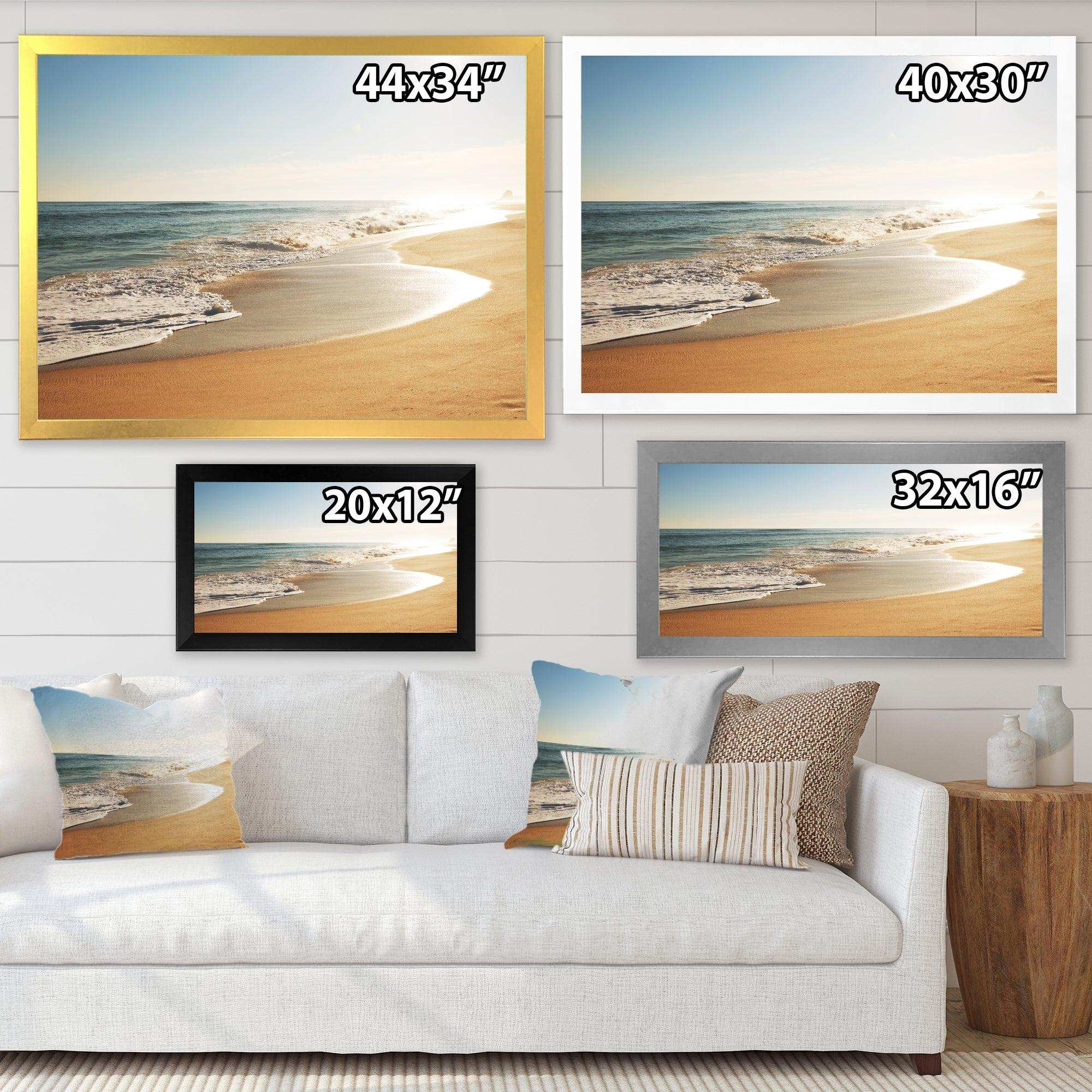 Wide Seashore with Crystal Waters