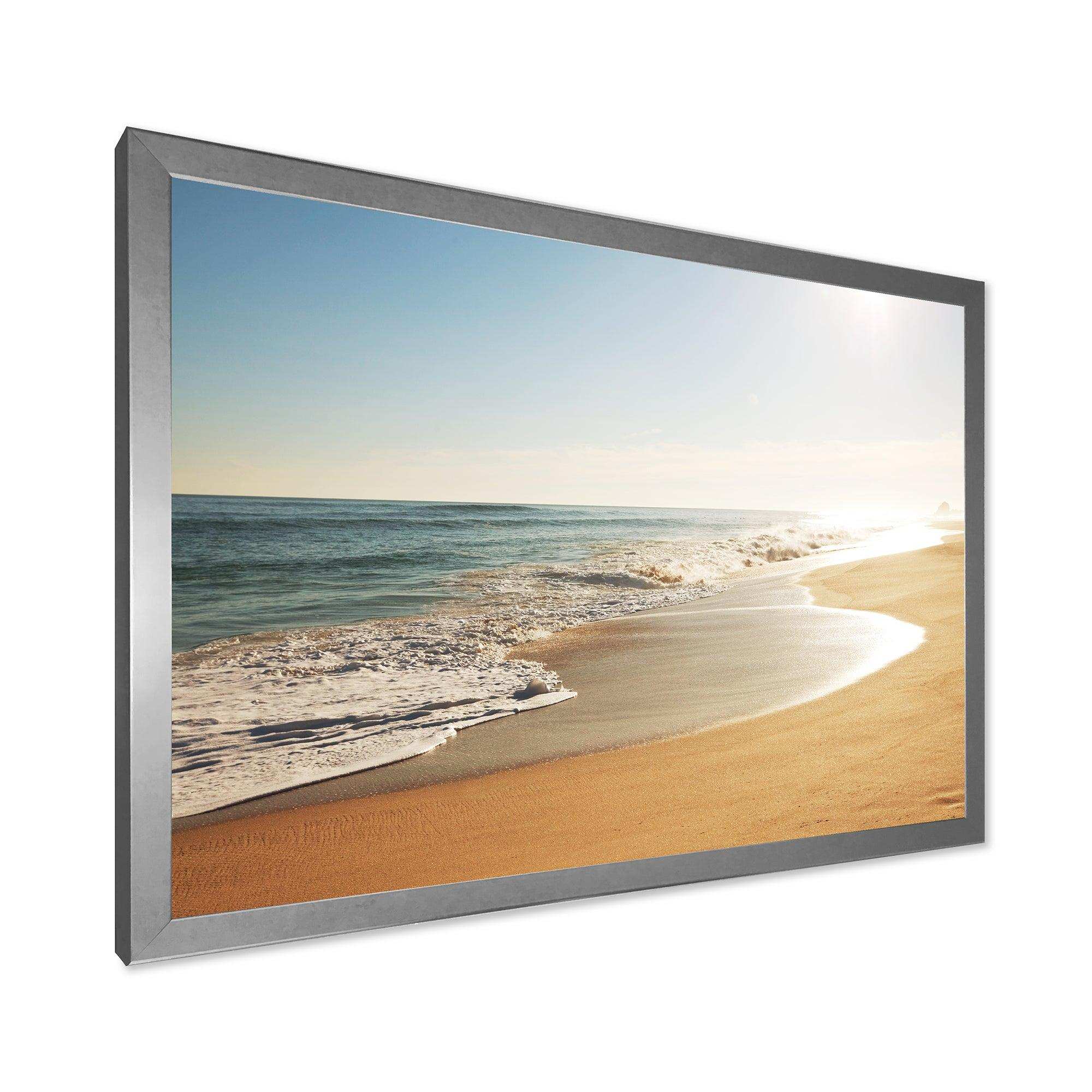 Wide Seashore with Crystal Waters