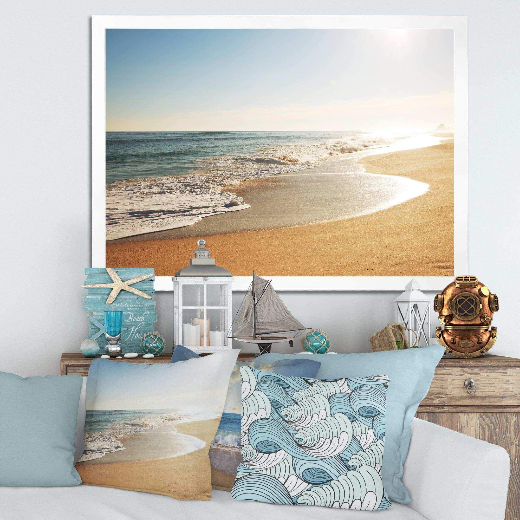 Wide Seashore with Crystal Waters