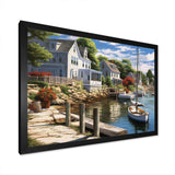 Connecticut'S Port Charm - Landscapes Canvas Wall Art