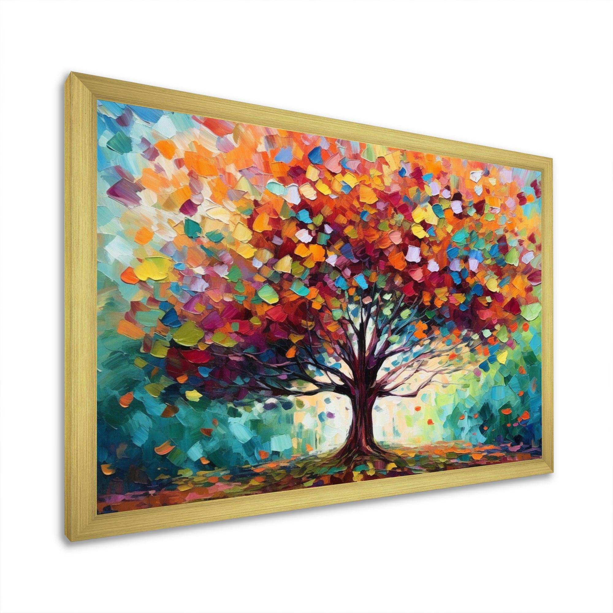 Coral Oak Tree At The Farm I - Landscapes Canvas Wall Art