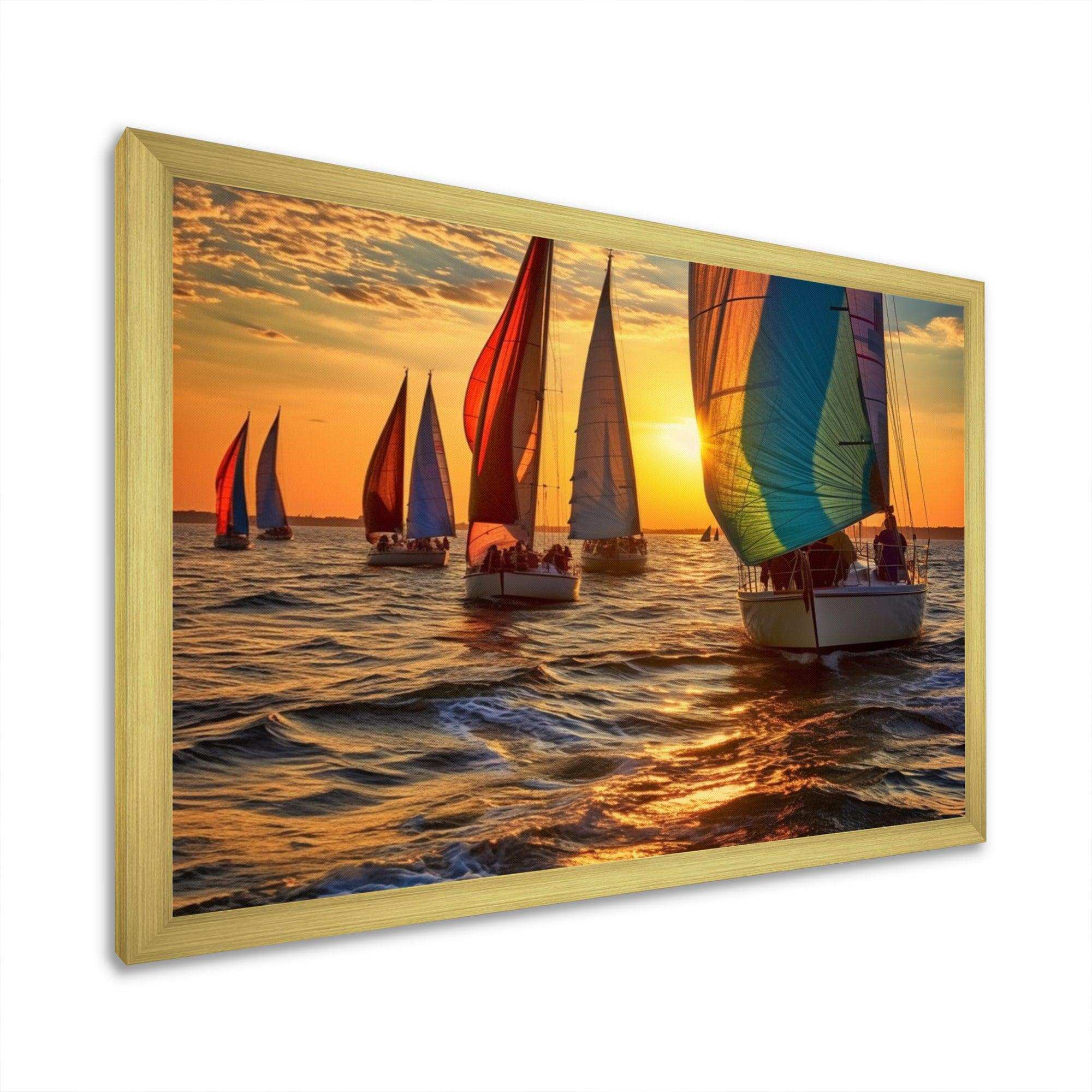 Boating Bliss II - Sports Canvas Wall Art