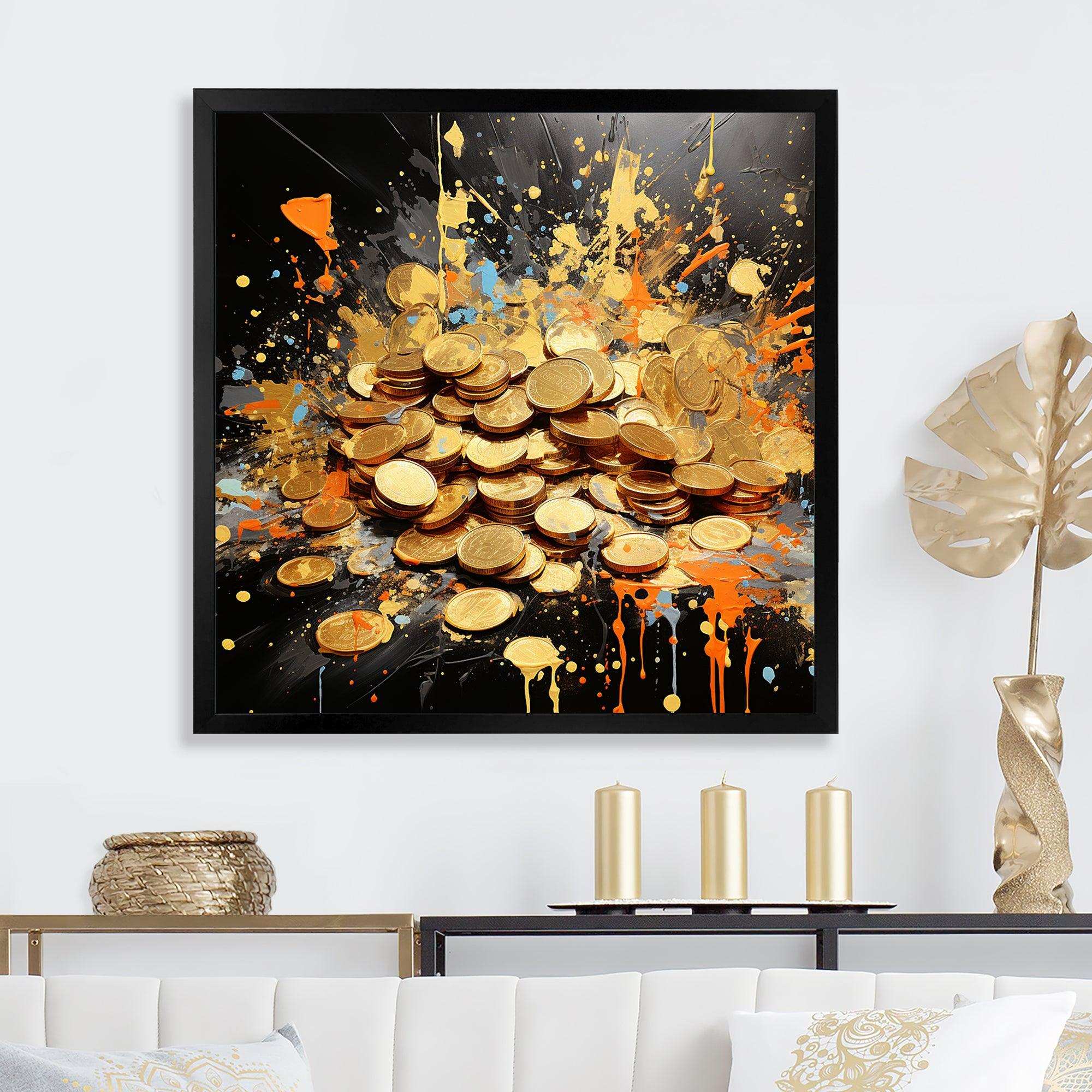 Money Magic Popart - Abstract Canvas Wall Art