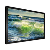 Sunrise and Shining Waves in Ocean