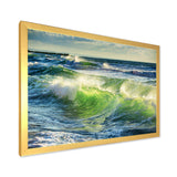 Sunrise and Shining Waves in Ocean