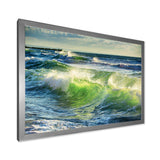 Sunrise and Shining Waves in Ocean