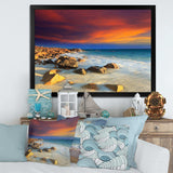 Beach with Stones on Foreground