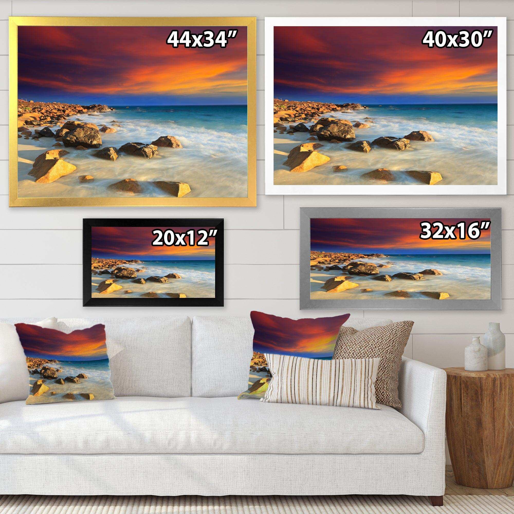 Beach with Stones on Foreground