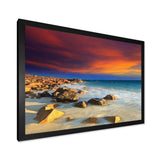 Beach with Stones on Foreground