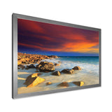 Beach with Stones on Foreground