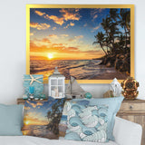 Paradise Tropical Island Beach with Palms
