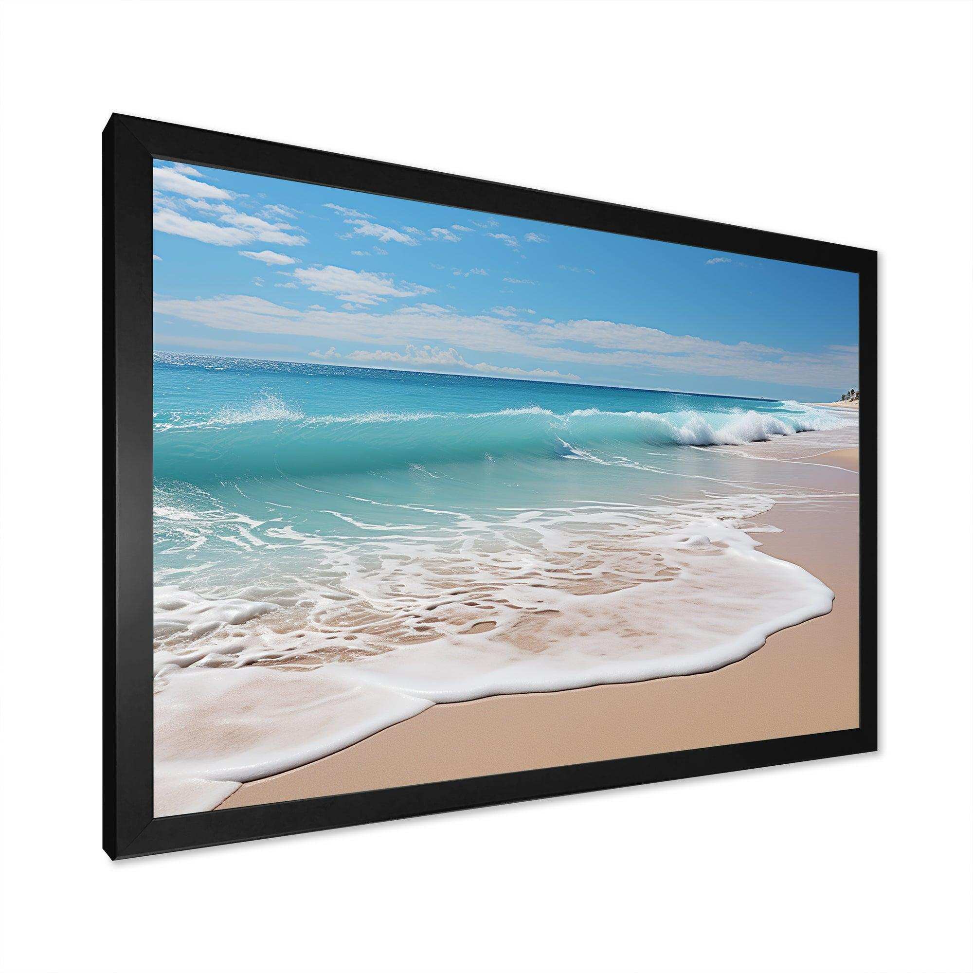 Oceanic Beach Harmony - Coastal Canvas Wall Art