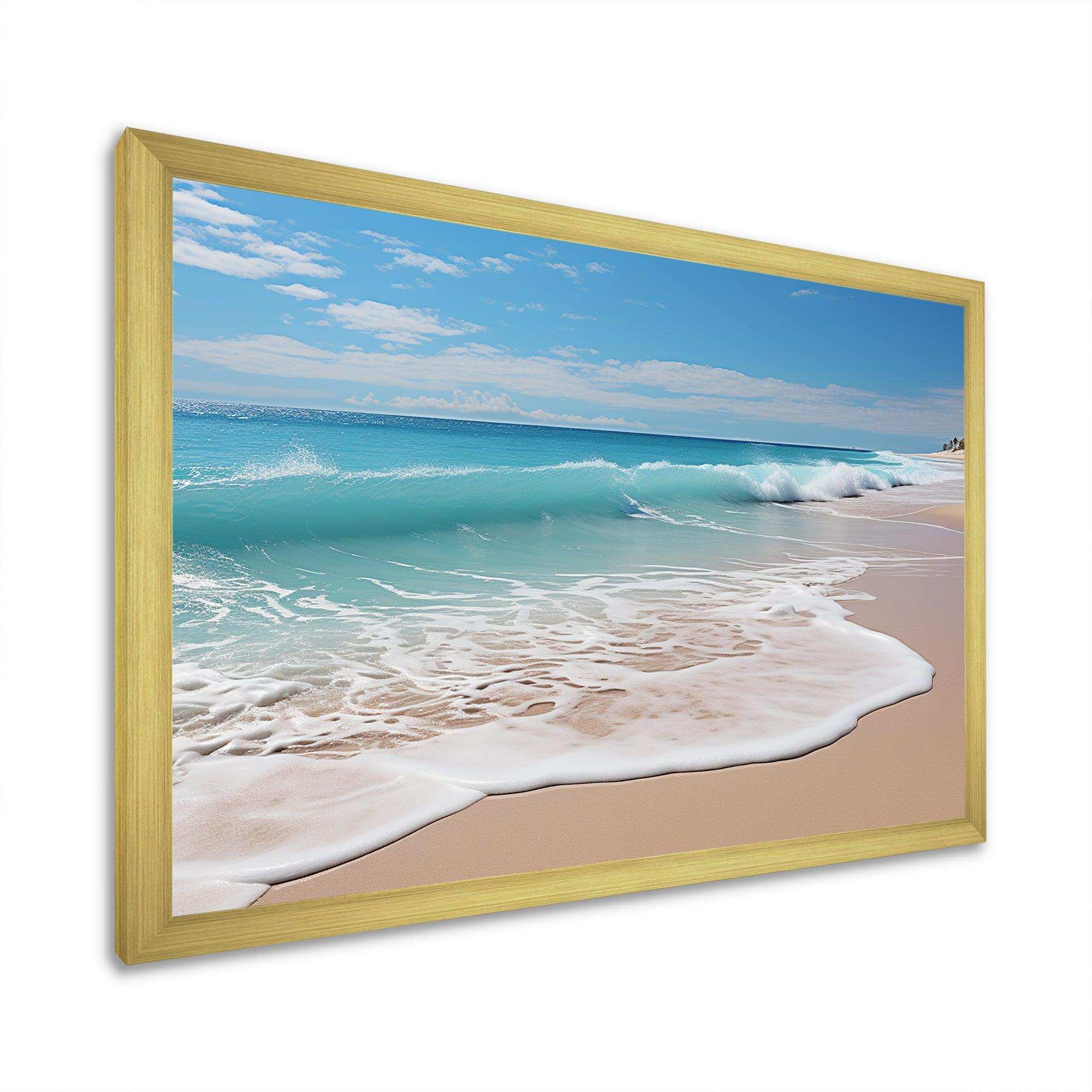 Oceanic Beach Harmony - Coastal Canvas Wall Art
