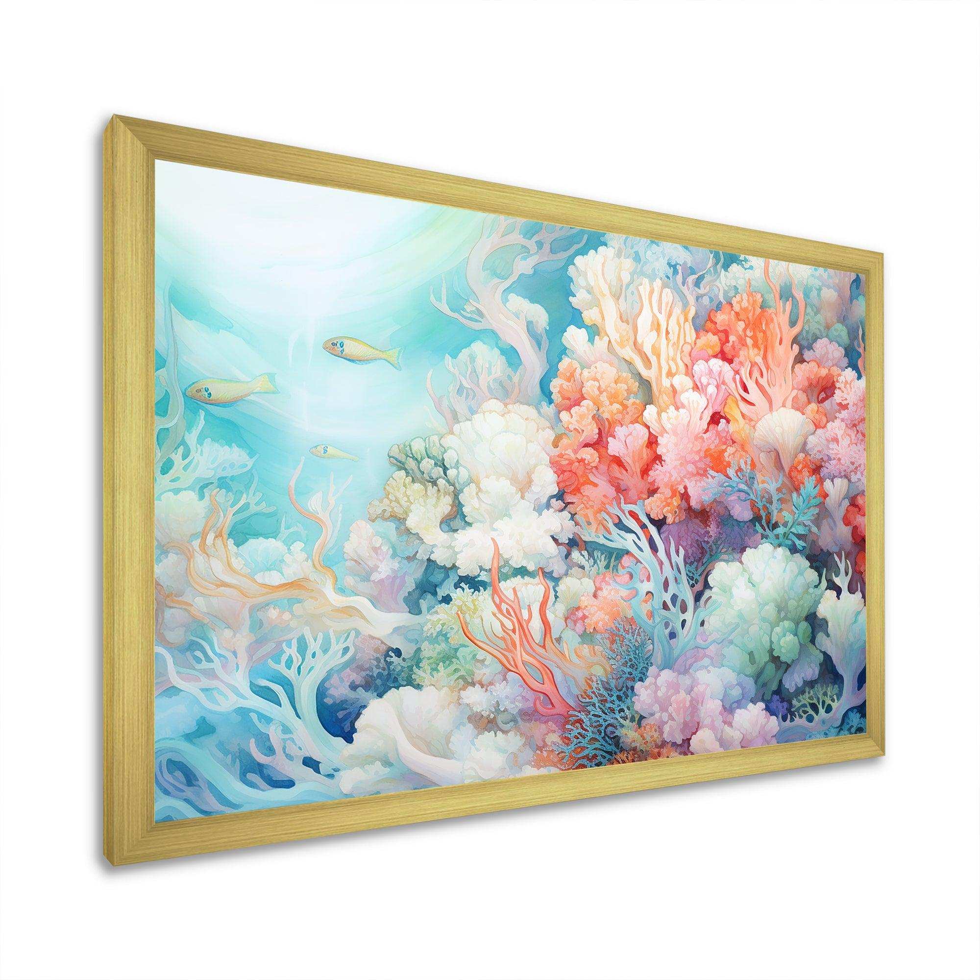 Underwater Coral Symphony Ii I - Animals Canvas Wall Art