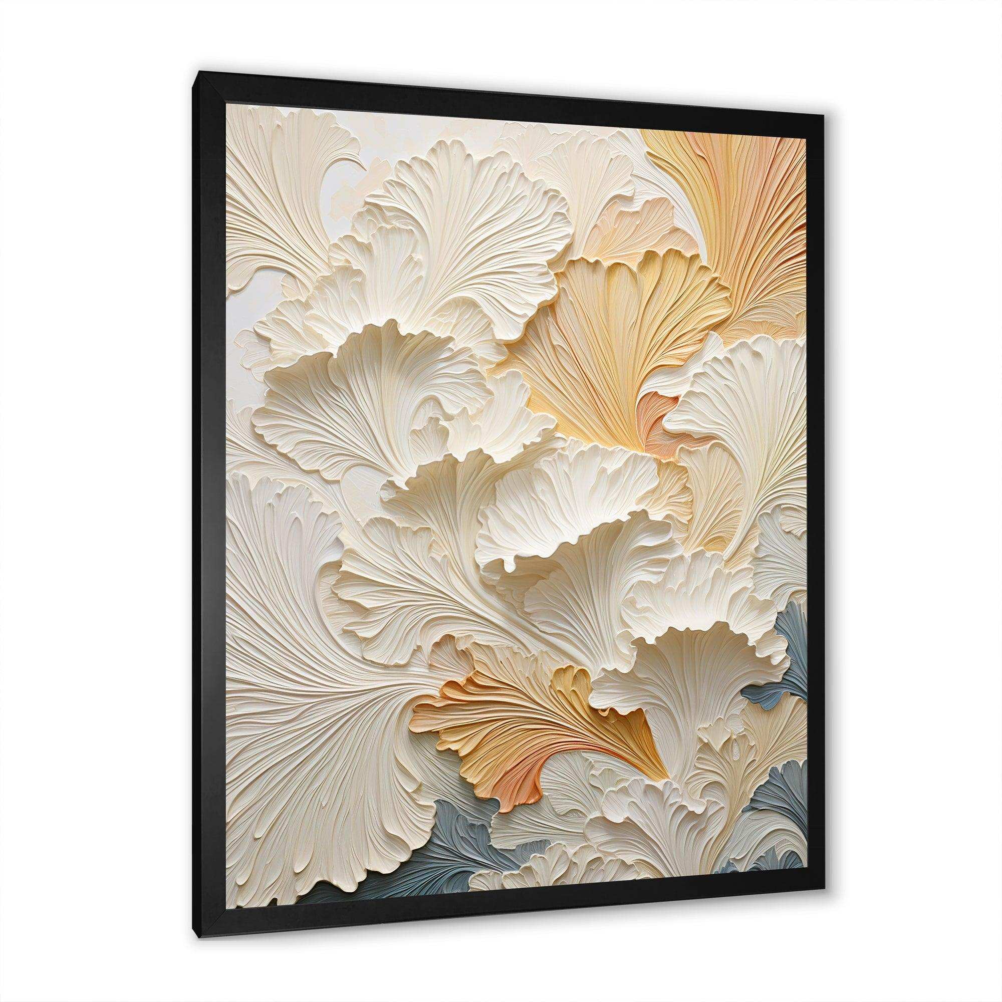 Modern Golden Beige Plam Tree - Coastal Canvas Wall Art