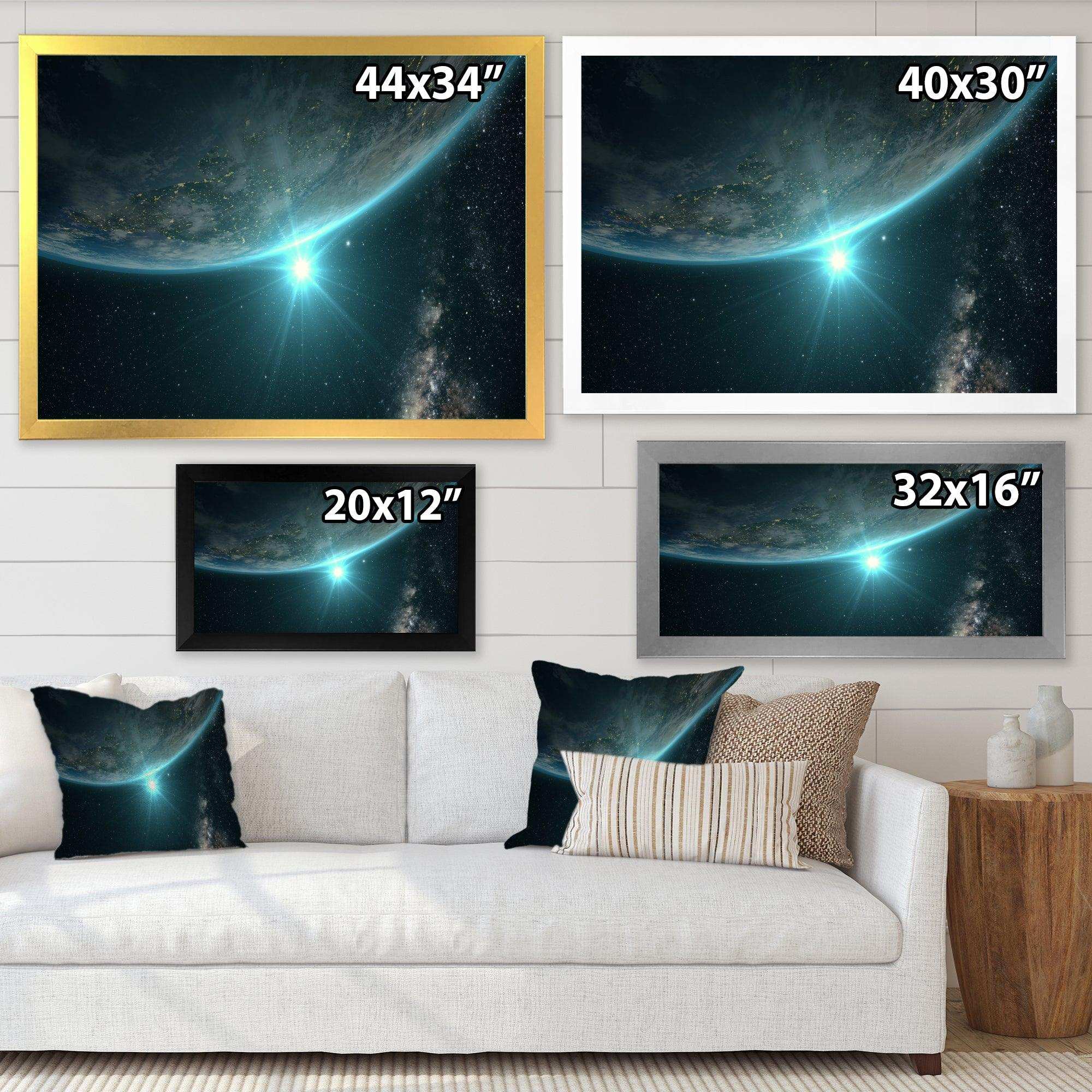 Sunrise in Earth from Space