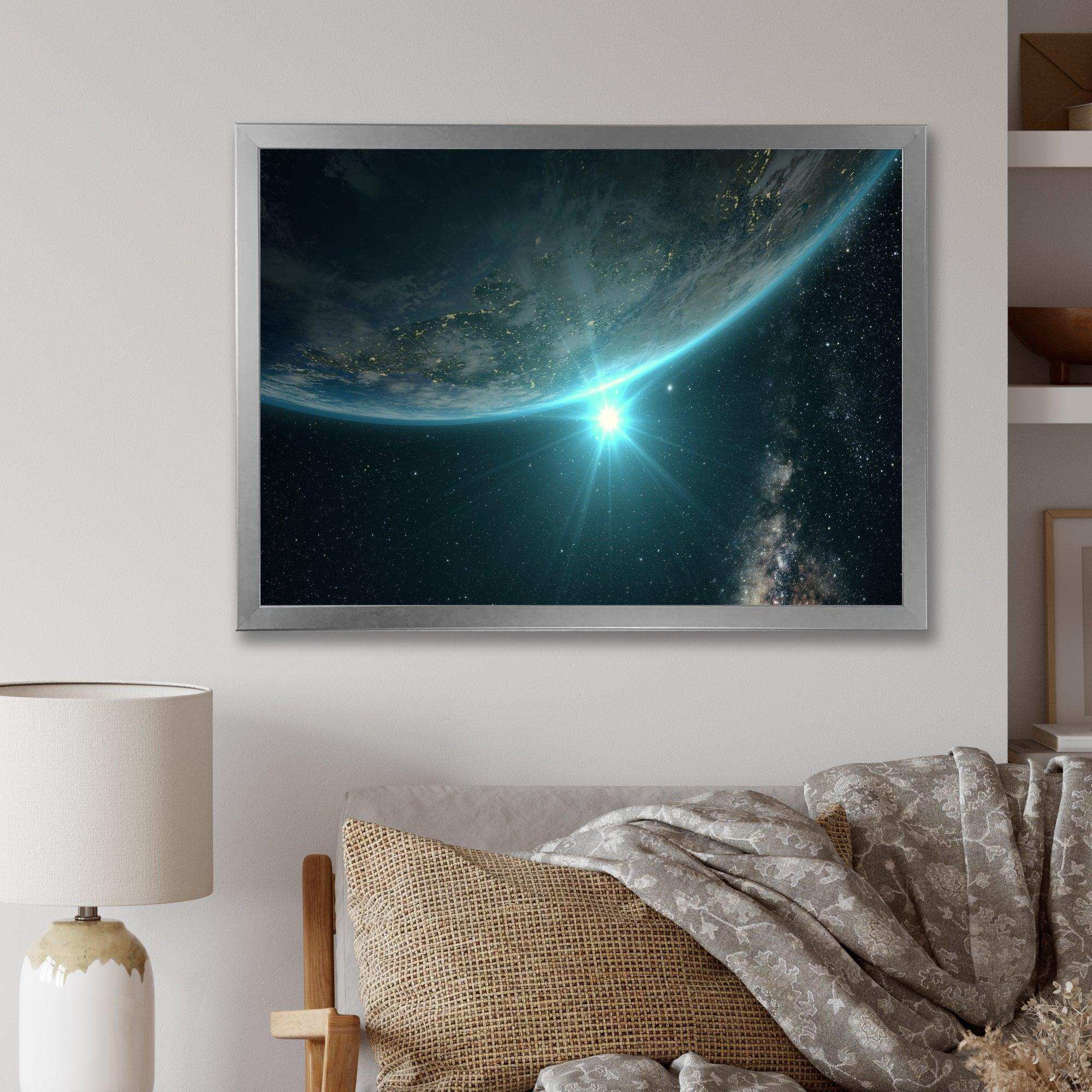 Sunrise in Earth from Space