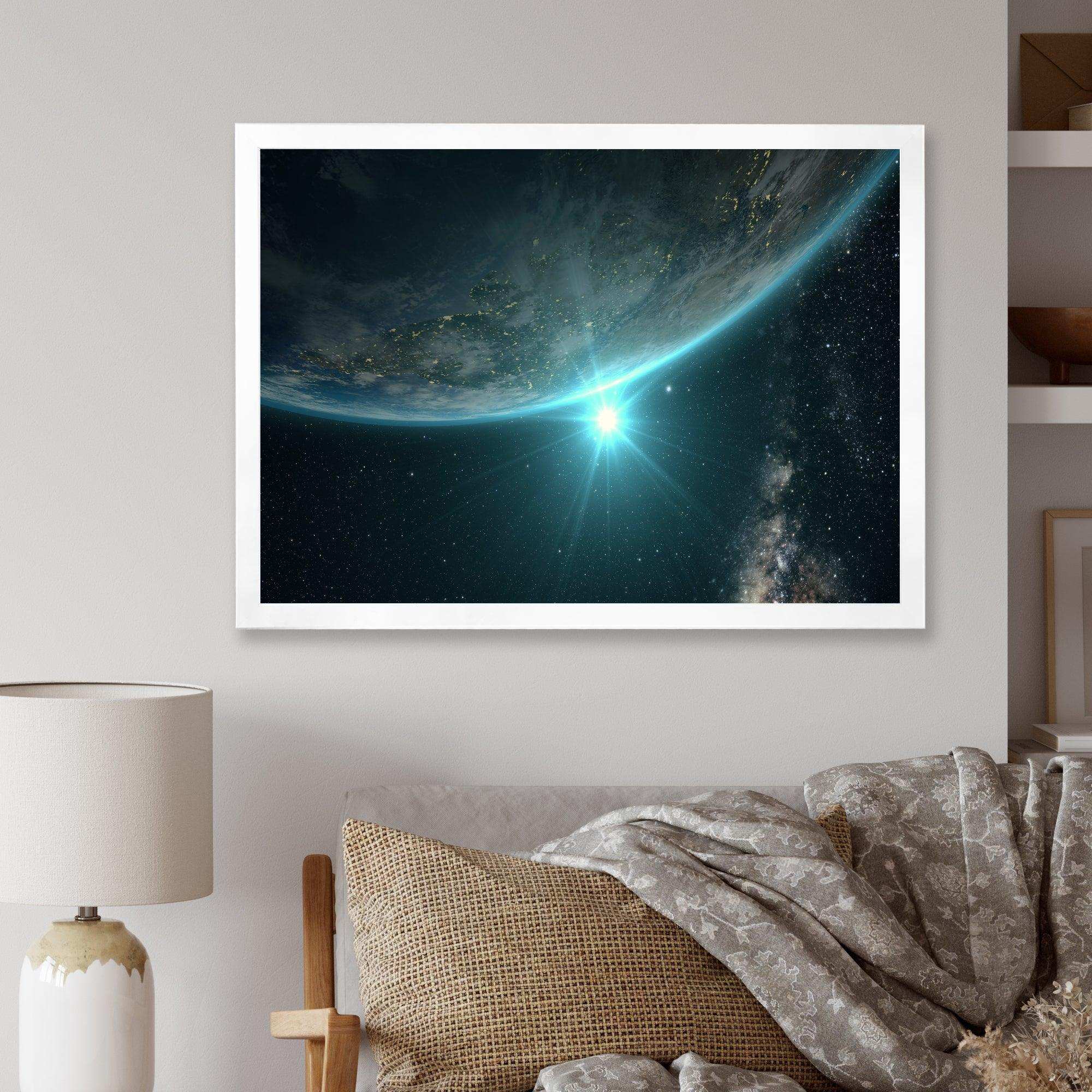 Sunrise in Earth from Space