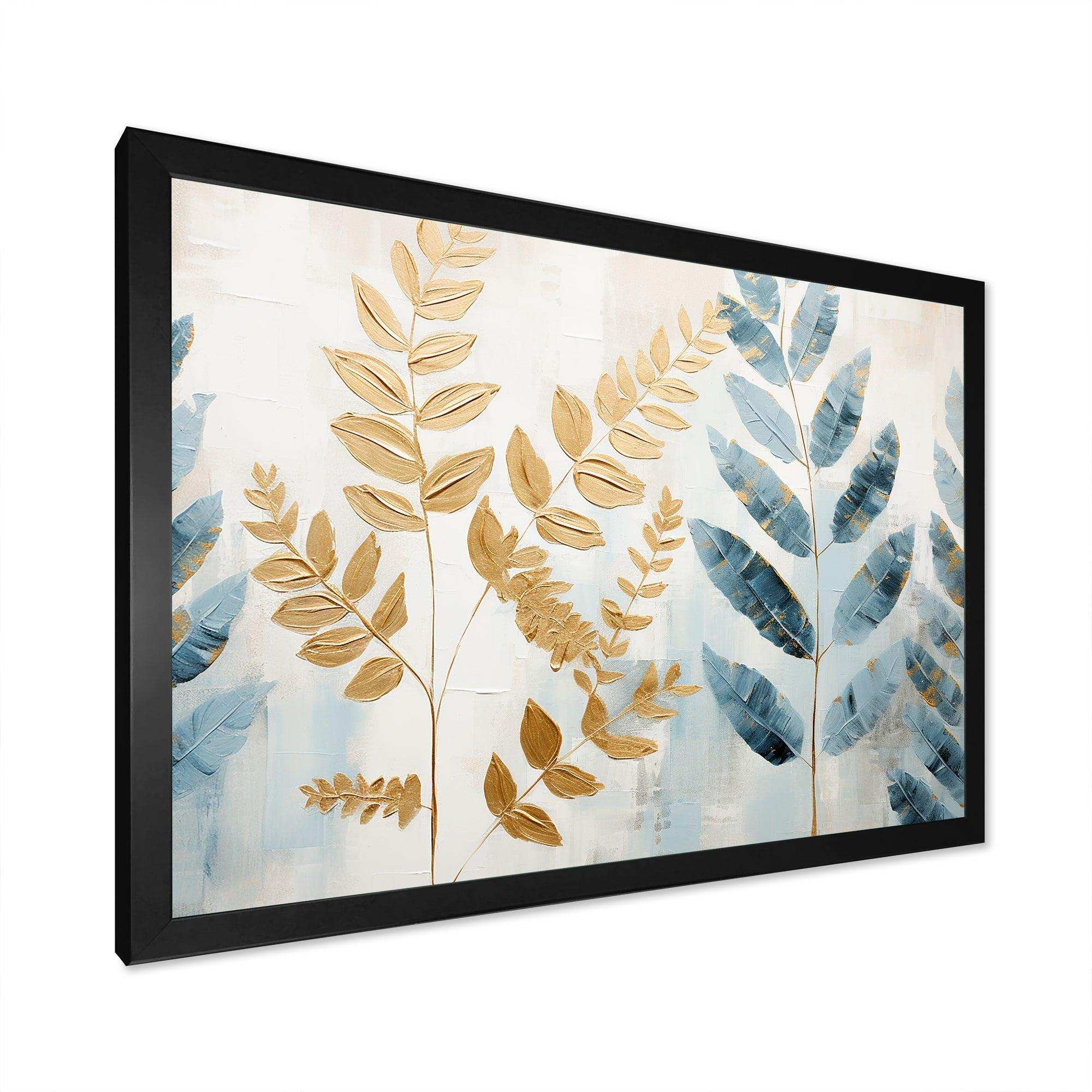 Gold Ferns Silent Getaway VI - Floral Canvas Wall Art