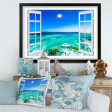 Open Window to Wavy Ocean