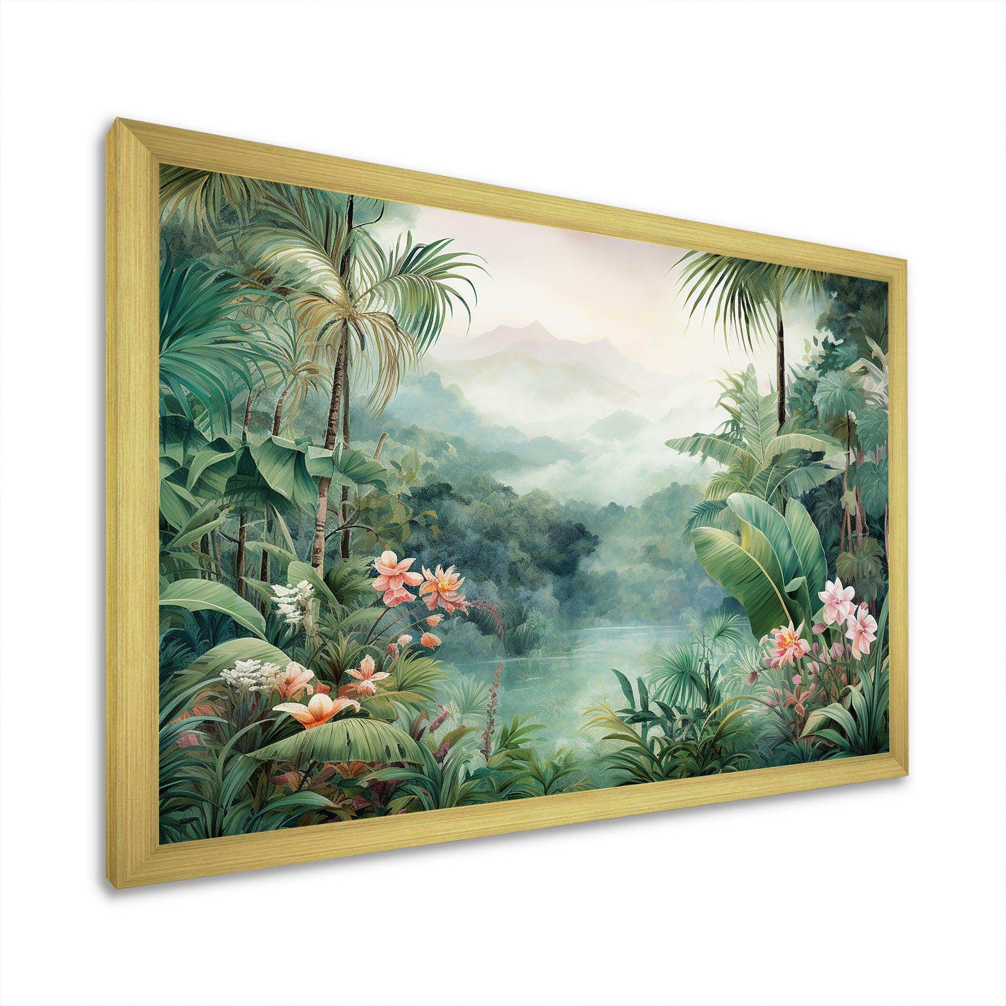 Tropical Wilderness Escape III - Landscapes Canvas Wall Art