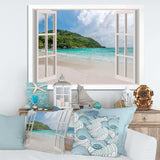Open Window to Calm Seashore