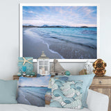 Waves Splashing the Calm Seashore