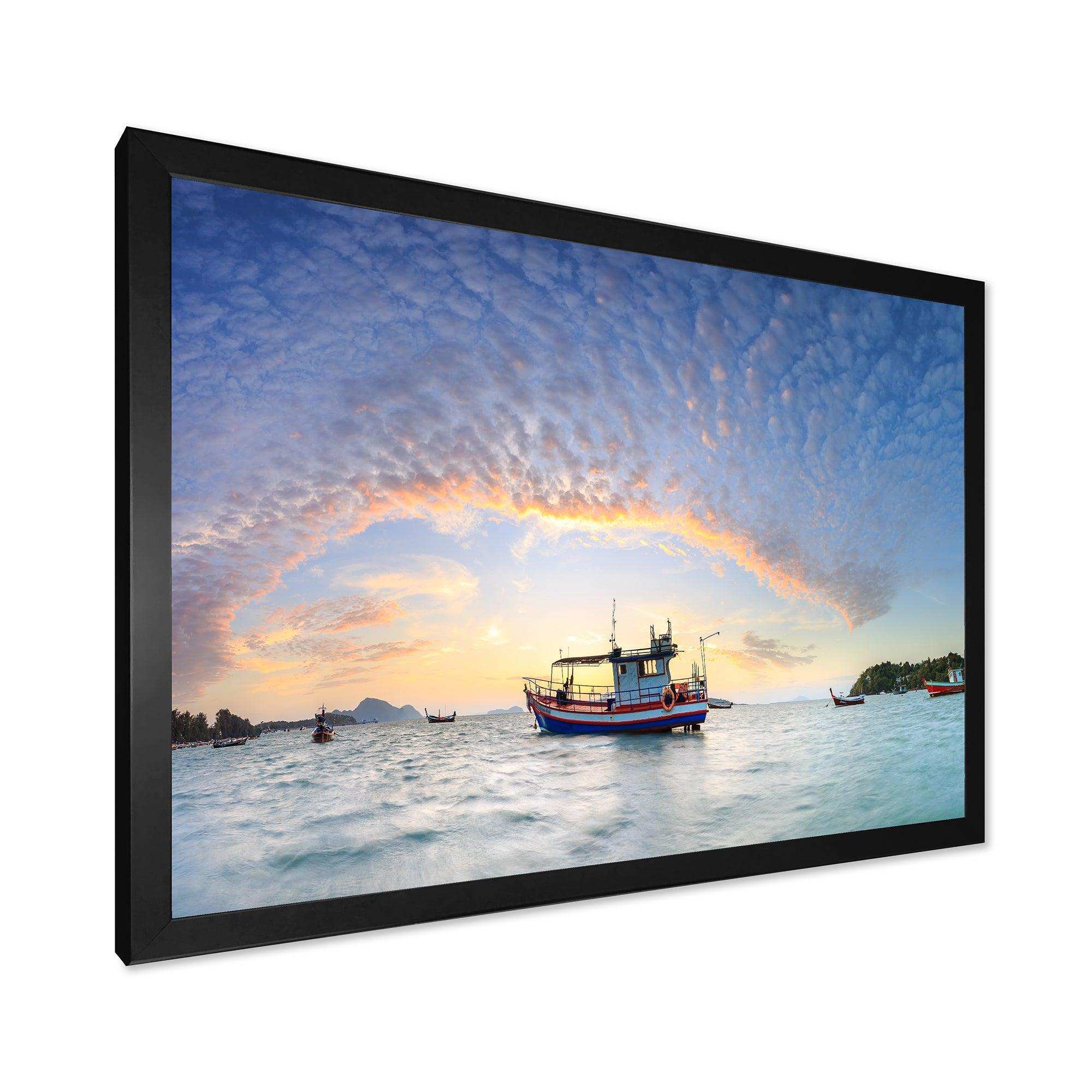 Fishing Boat at Phuket Sunrise Beach