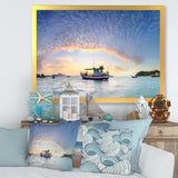 Fishing Boat at Phuket Sunrise Beach