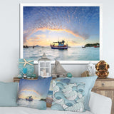 Fishing Boat at Phuket Sunrise Beach