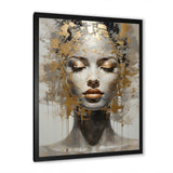 Woman Meditation Mind II - Spiritual Canvas Wall Art