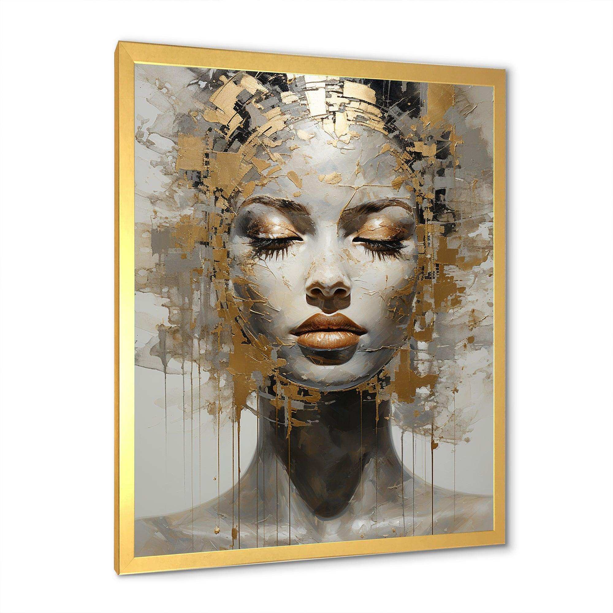 Woman Meditation Mind II - Spiritual Canvas Wall Art
