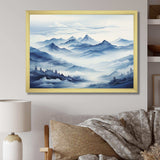 Mountain Blue Peak Harmonies II - Landscapes Canvas Wall Art