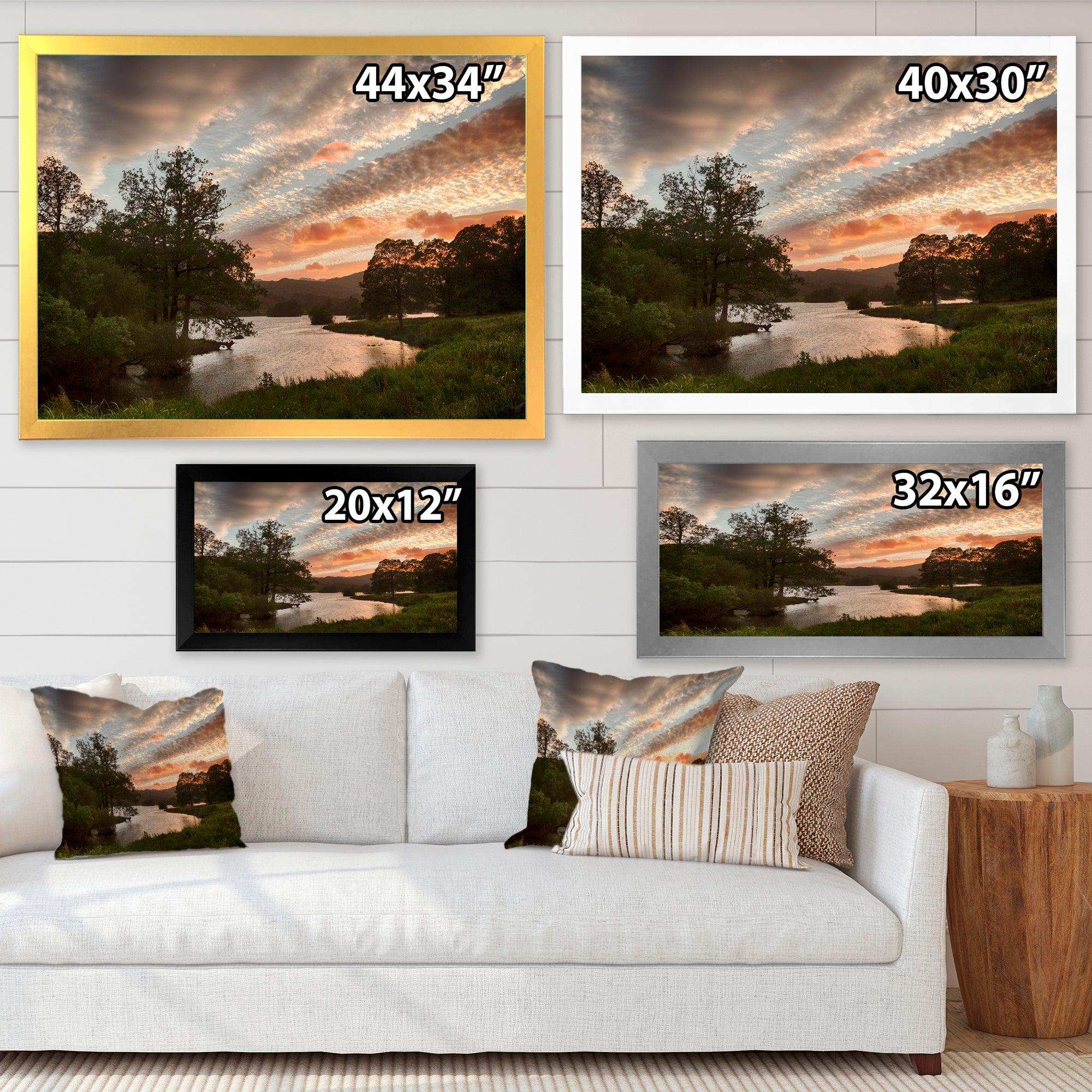 Sunset over Rydal Waters