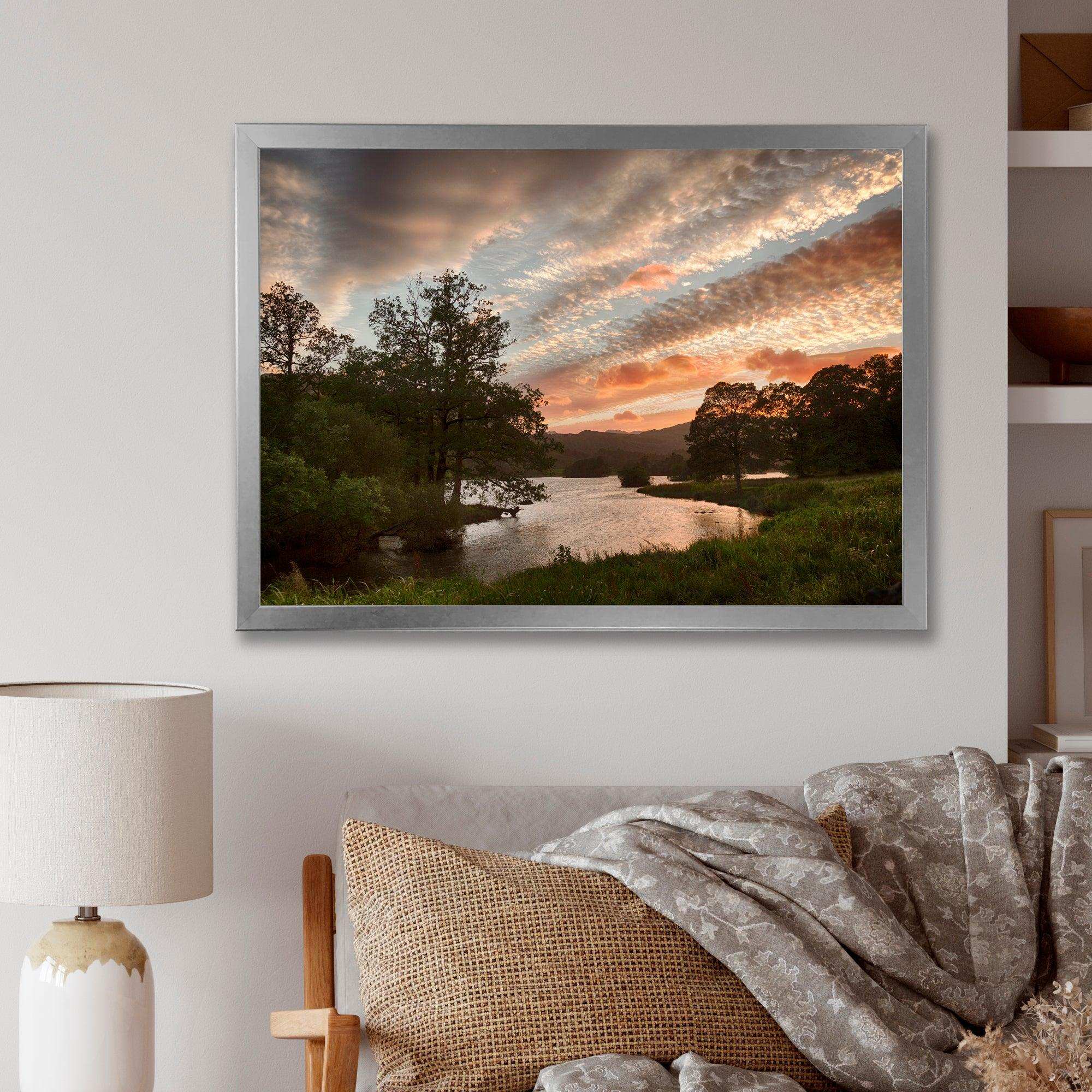 Sunset over Rydal Waters