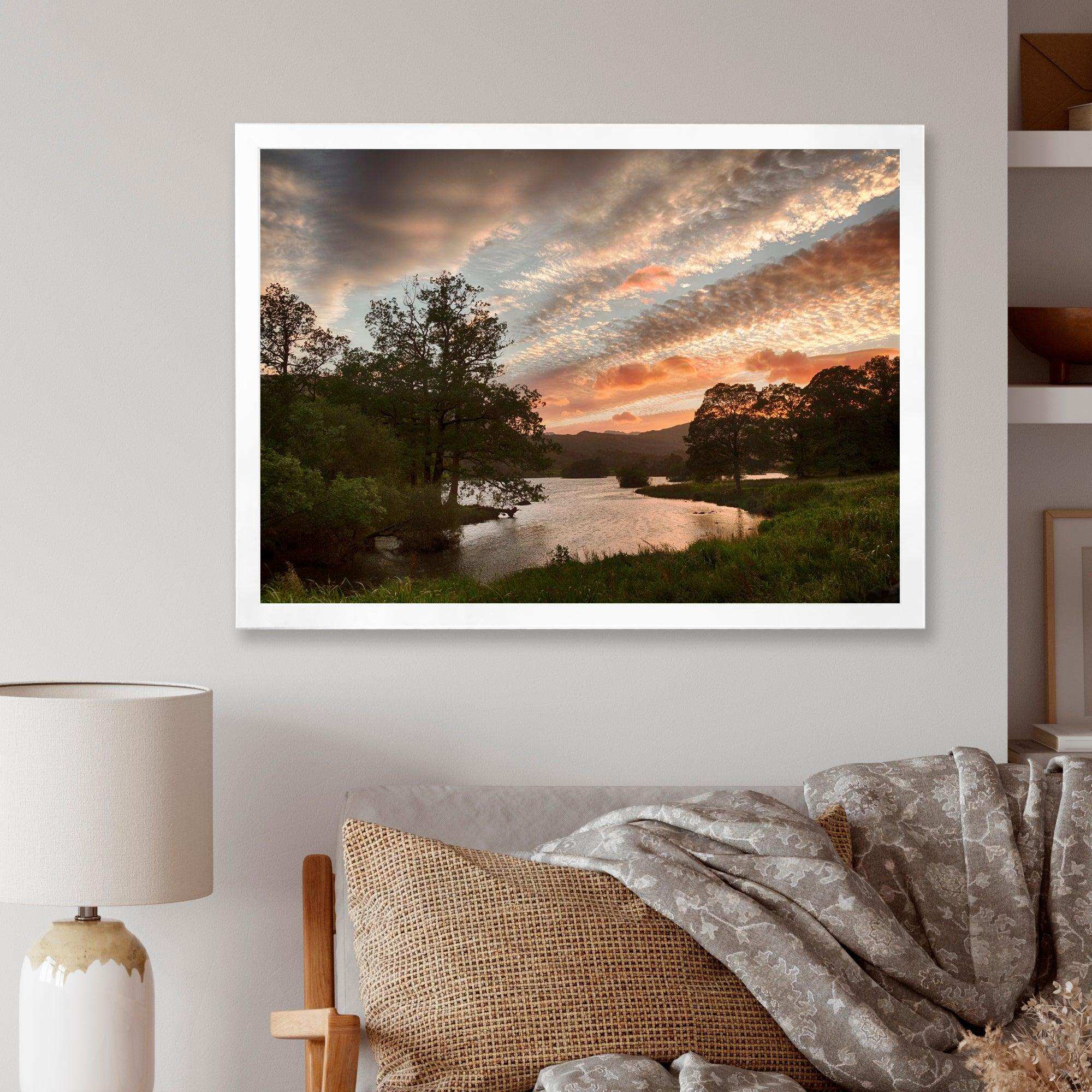 Sunset over Rydal Waters
